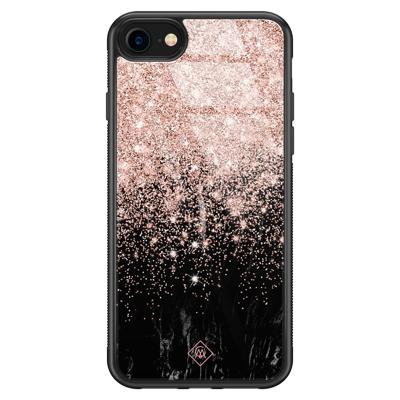 iPhone SE 2020 glazen hardcase - Marmer twist iPhone SE 2020 glazen hardcase - Marmer twist