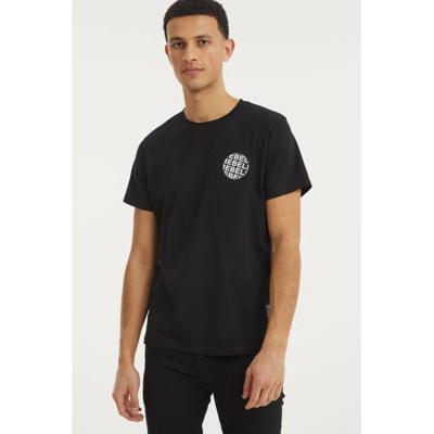 Redefined Rebel T-shirt Jace met printopdruk zwart Redefined Rebel T-shirt Jace met printopdruk zwart