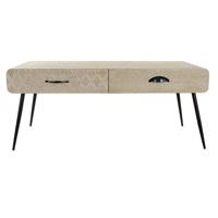 Hoofdtafel DKD Home Decor Zwart Multicolour Koper Natuurlijk Metaal Paulownia hout Hout MDF 100 x 52 x 42,5 cm 100 x 52 x 72 cm - thumbnail