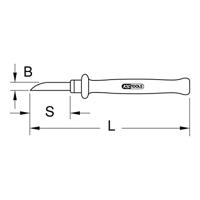 Kabelstriptang met isolatie, 200 mm KS Tools 117.1360 - thumbnail