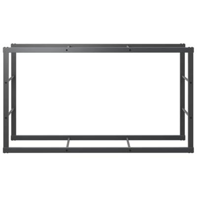 Haardhoutrek 110x30x61 cm staal zwart