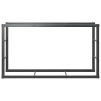 Haardhoutrek 110x30x61 cm staal zwart - thumbnail