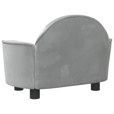 VidaXL Hondenmand 66x40x45 cm fluweel lichtgrijs VidaXL Hondenmand 66x40x45 cm fluweel lichtgrijs