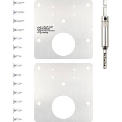 Wolfcraft Reparatieset | Voor potscharnieren - deurzijde | 17-delig | 1 set - 4658000