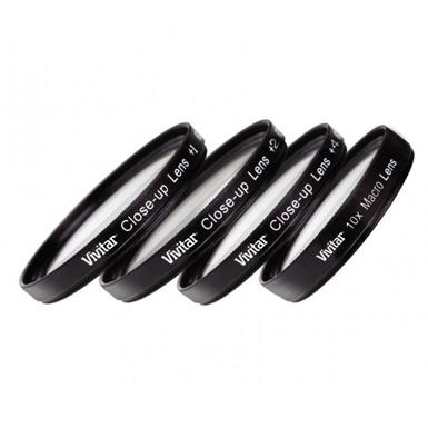 Vivitar 49mm Close Up Lens Set +1 +2 +4 +10