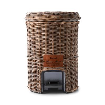 Rivièra Maison Prullenbak 'Rustic Rattan Classic' Rattan, kleur Bruin Rivièra Maison Prullenbak 'Rustic Rattan Classic' Rattan, kleur Bruin