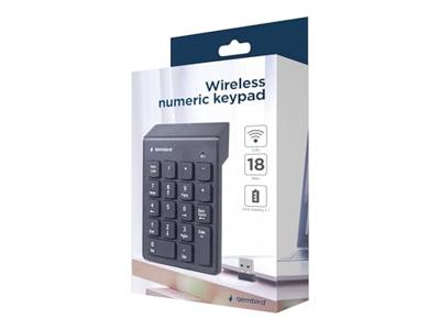 Numeriek toetsenbord GEMBIRD KPD-W-02 Zwart Wireless - thumbnail