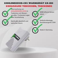 Schabus GX-D33 Kooldioxidemelder Voor CO₂-fles werkt op het lichtnet Detectie van Kooldioxide - thumbnail