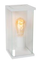 Lucide CLAIRE - Wandlamp Binnen/Buiten - 1xE27 - IP54 - Beweging & dag/nacht sensor - Wit - thumbnail