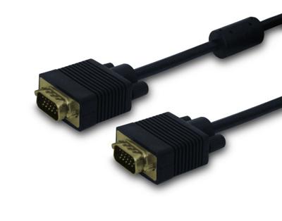 Savio CL-29 VGA kabel 1,8 m VGA (D-Sub) Zwart