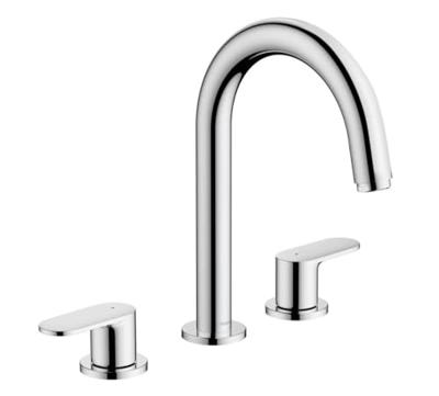 Wastafelmengkraan 3-gats HansGrohe Vernis Blend Met Trekwaste Chroom
