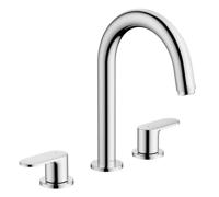 Wastafelmengkraan 3-gats HansGrohe Vernis Blend Met Trekwaste Chroom - thumbnail