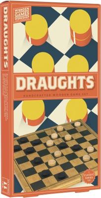 Professor Puzzle damspel Draughts 29 x 29 cm hout bruin