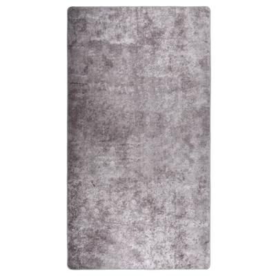 VidaXL Vloerkleed wasbaar anti-slip 190x300 cm grijs