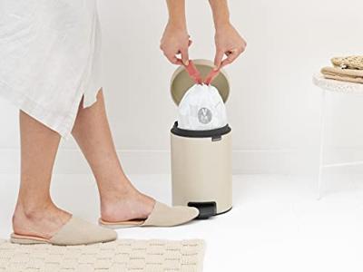 Brabantia Pedaalemmer NewIcon 3 liter soft beige Brabantia Pedaalemmer NewIcon 3 liter soft beige