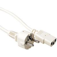 ACT AK5009 230V Aansluitkabel CEE7/7 male/C13 Wit - 2,5 meter - thumbnail