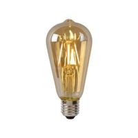 Lucide ST64 - Filament lamp - Ø 6,4 cm - LED Dimb. - E27 - 1x5W 2700K - Amber - thumbnail