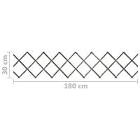 VidaXL Tuinlatwerken 5 st 180x30 cm massief vurenhout grijs - thumbnail