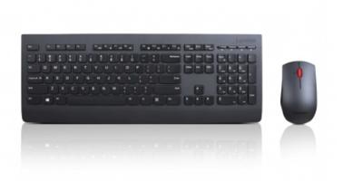 Toetsenbord en draadloze muis Lenovo 4X30H56823 Zwart Spaans Qwerty Spaans