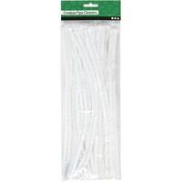 Creativ Company Chenille, l: 30 cm, dikte 15 mm, wit, 15 stuk/ 1 doos - thumbnail