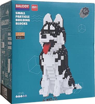 Balody husky hond met nanoblocks mini lego bouwstenen 753 onderdelen Balody husky hond met nanoblocks mini lego bouwstenen 753 onderdelen