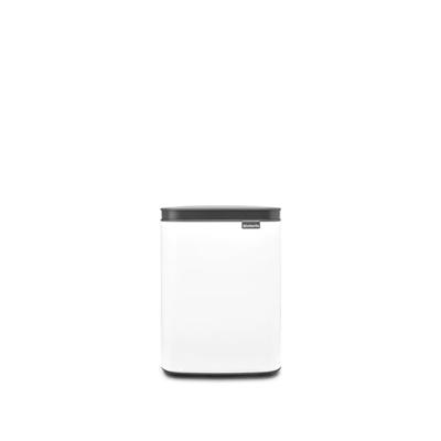 Brabantia Bo afvalemmer 4 liter met kunststof binnenemmer white - thumbnail