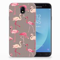 Samsung Galaxy J7 2017 | J7 Pro TPU Hoesje Flamingo - thumbnail