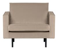 WOOOD Fauteuil 'Rodeo' Velvet, kleur Khaki - thumbnail