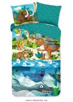 Good Morning Kinderdekbedovertrek "dinosaurussen" - Multi - (140x200/220 cm) - Katoen - thumbnail
