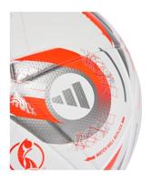 adidas Women&apos;s EURO25 League Final Voetbal Maat 5 Wit Zilver Oranje - thumbnail