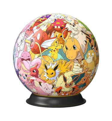 Ravensburger 3d puzzelbal pokémon karakters, 54st.