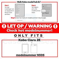 Lunso - Kobo Clara 2E hoes (6 inch) - Vegan Saffiano Leren sleep cover - Vermeer Melkmeisje - thumbnail