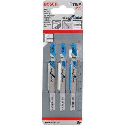 Bosch Accessoires Decoupeerzaagblad T 118 A Basic for Metal 3st - 2608631507 Bosch Accessoires Decoupeerzaagblad T 118 A Basic for Metal 3st - 2608631507