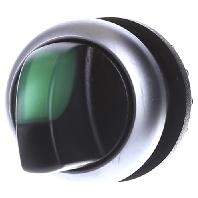 Eaton 216837 M22-WLK3-G Keuzetoets Kunststof frontring Knevel Zwart 1 stuk(s)