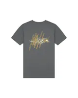 Malelions Splash T-Shirt Kids Donkergrijs/Oranje - Maat 152 - Kleur: Donkergrijs | Soccerfanshop - thumbnail
