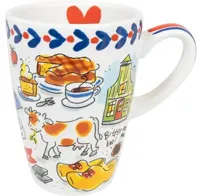 Blond Amsterdam xl beker aardewerk holland 10x14cm multi - thumbnail