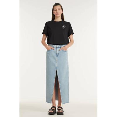 Relaxed fit tee with core graphic black