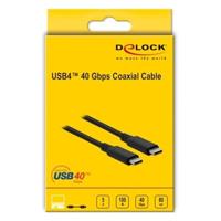 DeLock 86979 USB4 Gen 3x2 40Gbps 100W USB Type-C 0.8m - thumbnail