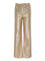 Kids ONLY winter broek meisjes - goud metallic - wide leg fit - KogJuicy - thumbnail