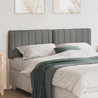 Gestoffeerd hoofdbord Bruin en Licht Grijs 150 cm - thumbnail