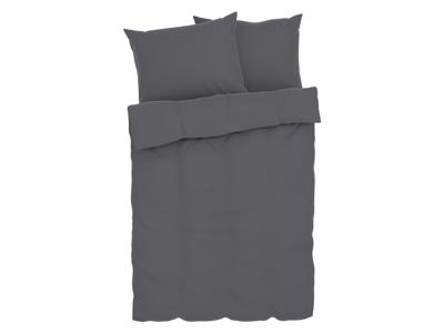 LIVARNO home Muslin beddengoed, met 2 kussenslopen (Grijs)