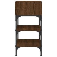 Nachtkastjes 2 st 35x34,5x70 cm bewerkt hout bruin eikenkleur - thumbnail