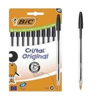 Pen Bic Cristal Zwart (10 Stuks) - thumbnail