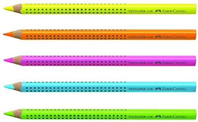 Faber Castell fc-110994 kleurpotlood jumbo grip etui 5 kleuren