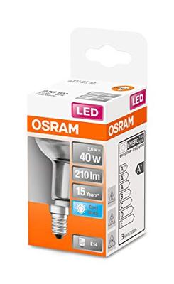 OSRAM HOMELIGHTING 4058075433342 LED-lamp Energielabel F (A - G) E14 Reflector 2.6 W = 40 W Koudwit (Ø x l) 50 mm x 85 mm 1 stuk(s) OSRAM HOMELIGHTING 4058075433342 LED-lamp Energielabel F (A - G) E14 Reflector 2.6 W = 40 W Koudwit (Ø x l) 50 mm x 85 mm 1 stuk(s)
