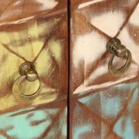 Ladekast 70x35x70 cm massief gerecycled hout meerkleurig - thumbnail