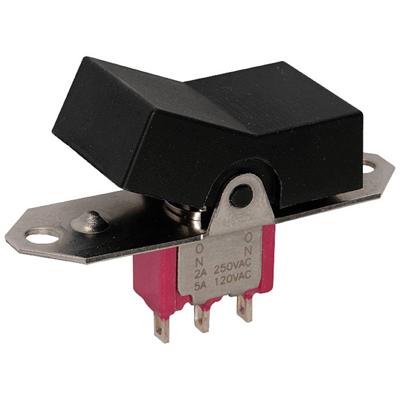 C & K Switches 7108J61ZQE22 Wipschakelaar 120 V/AC, 28 V/DC 5.00 A 1x aan/(aan) Continu/moment 1 stuk(s) Bulk