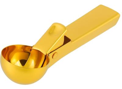 IJsschep IJsbollepel of oliebol beslaglepel - Goud - ø4,5 cm