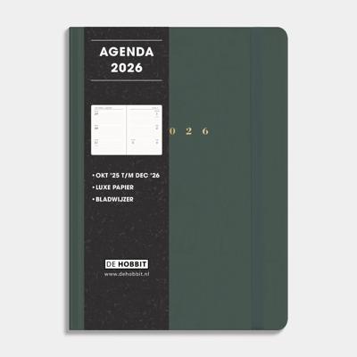 Luxe A5 Agenda 2026 Donkergroen Luxe A5 Agenda 2026 Donkergroen