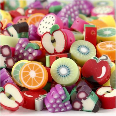 Creativ Company Figuurkralen, fruit, d 10 mm, gatgrootte 1,5 mm, 200 div/ 1 doos